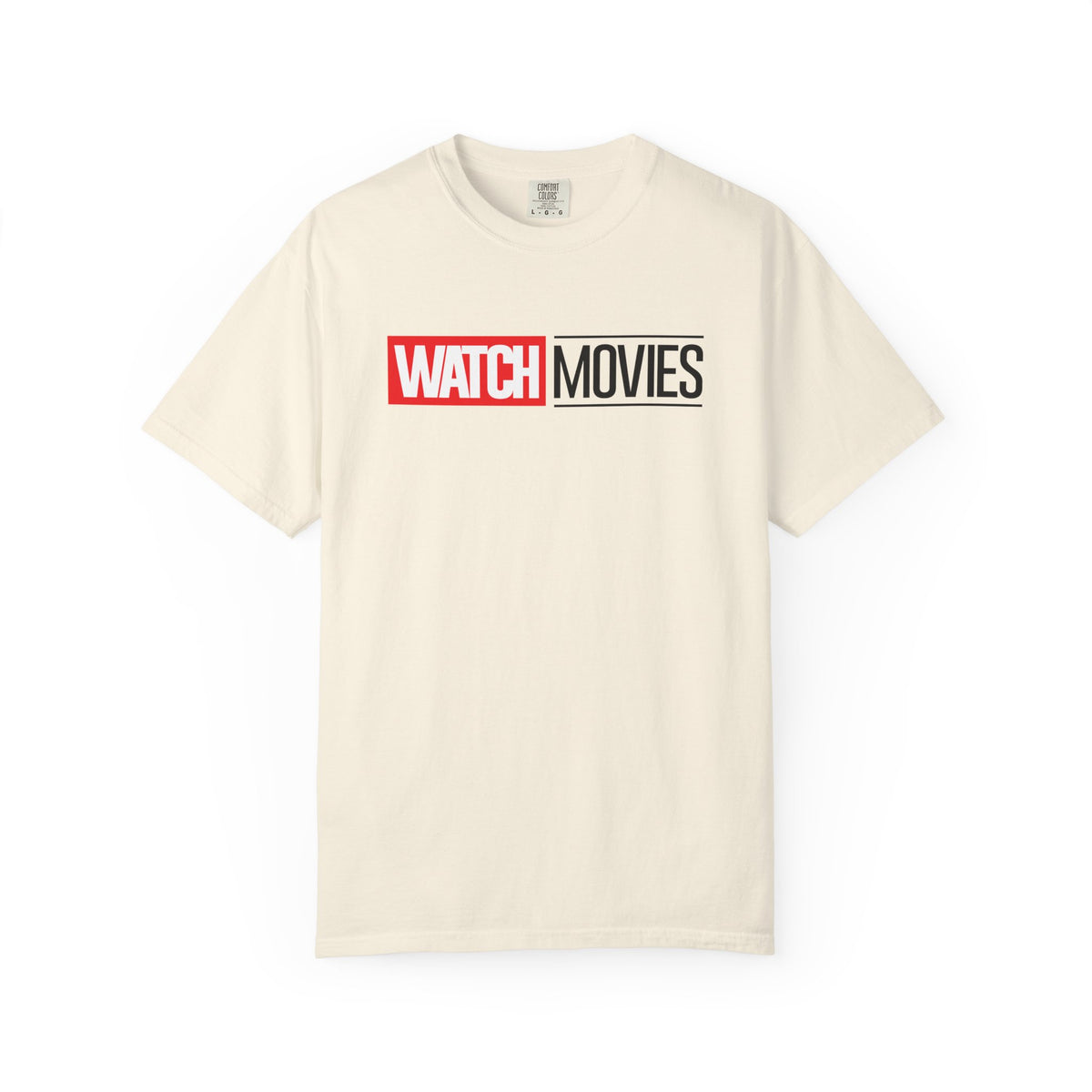 Watch Movies Super Variant Tee by Watch With Apollo, Comfort Colors garment-dyed movie T-shirt, view 2