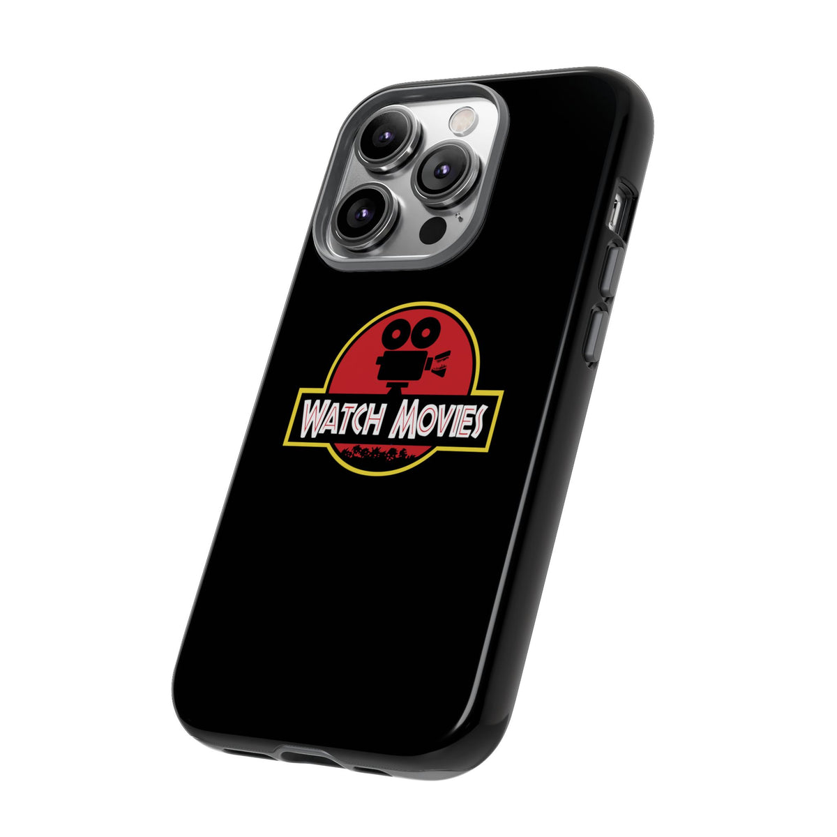 Find A Way To Watch Movies Phone Case by Watch With Apollo, dinosaur movie parody iPhone case, view 30