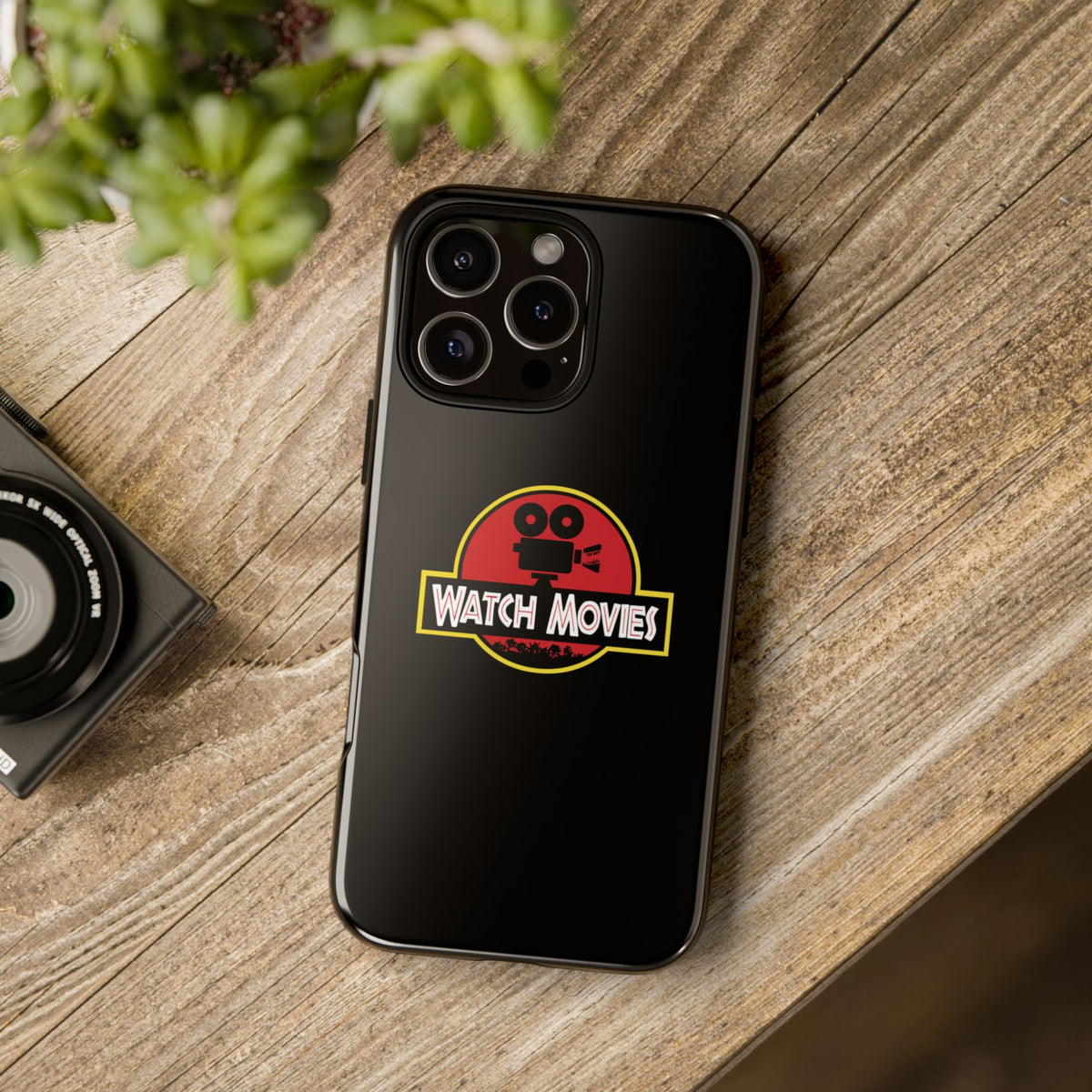 Find A Way To Watch Movies Phone Case by Watch With Apollo, dinosaur movie parody iPhone case, view 35