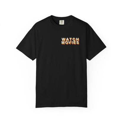 Watch Movies Retro Tee by Watch With Apollo, retro movie lover t-shirt