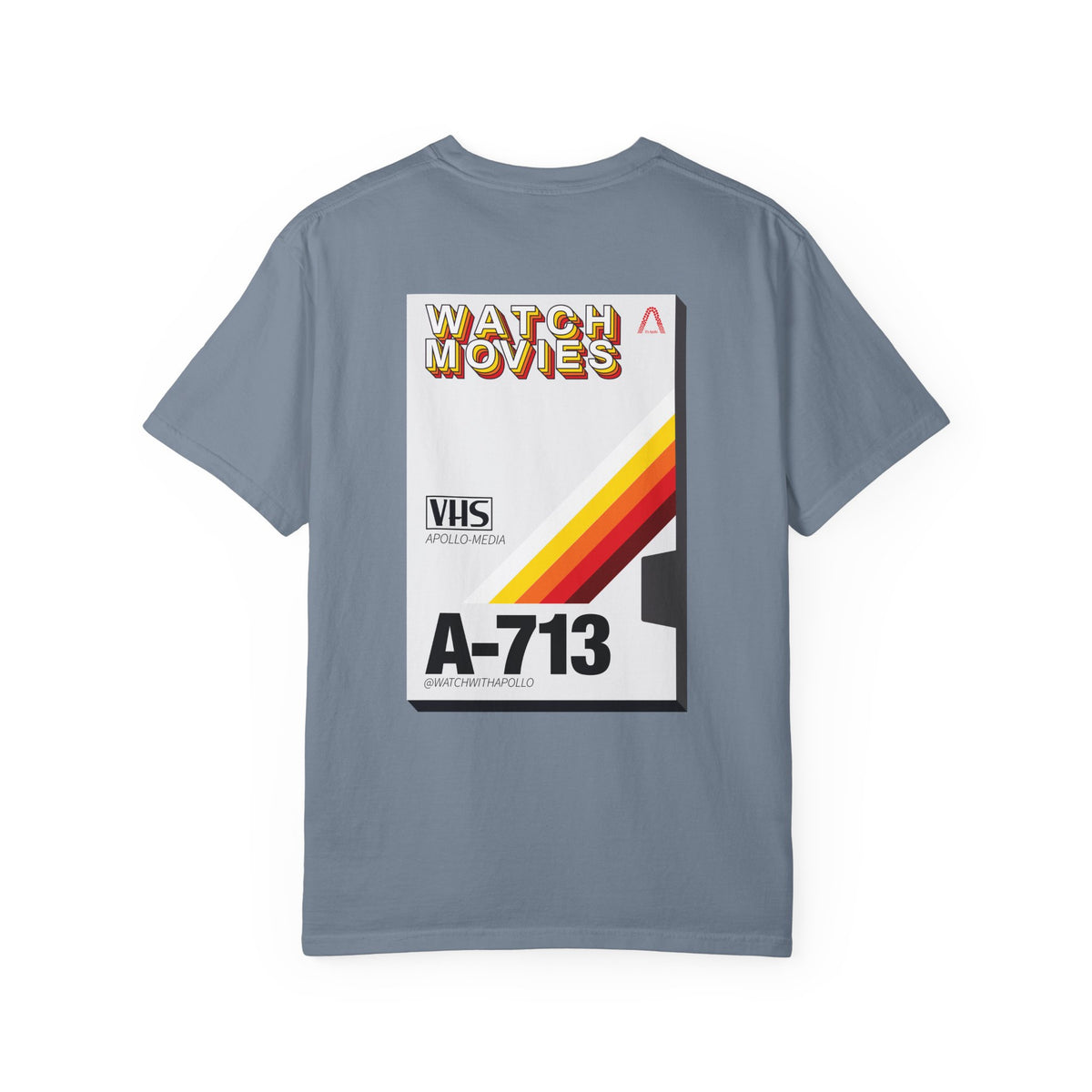 Watch Movies Retro Tee by Watch With Apollo, retro movie lover t-shirt, view 42