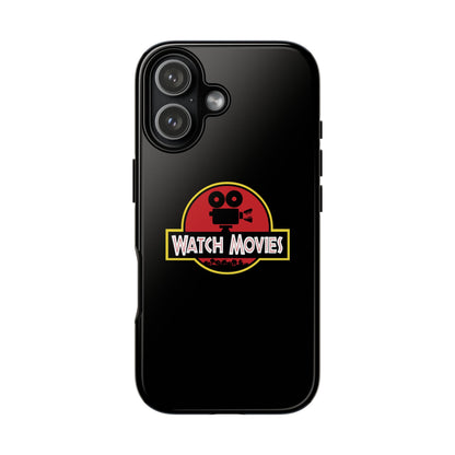 Find A Way To Watch Movies Phone Case by Watch With Apollo, dinosaur movie parody iPhone case, view 6
