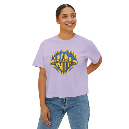 Watch Movies Brother Boxy Tee by Watch With Apollo, women's classic Hollywood parody tee, view 14