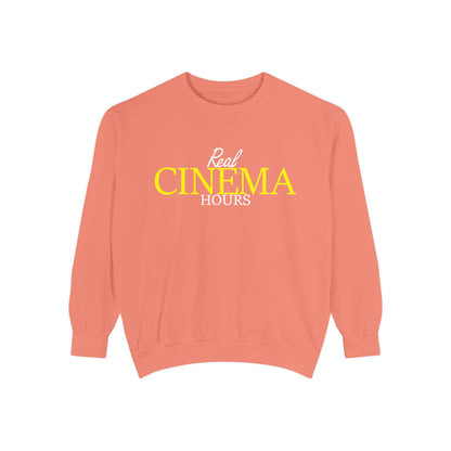 Real Cinema Hours Sweatshirt by Watch With Apollo, movie theater crewneck, view 4