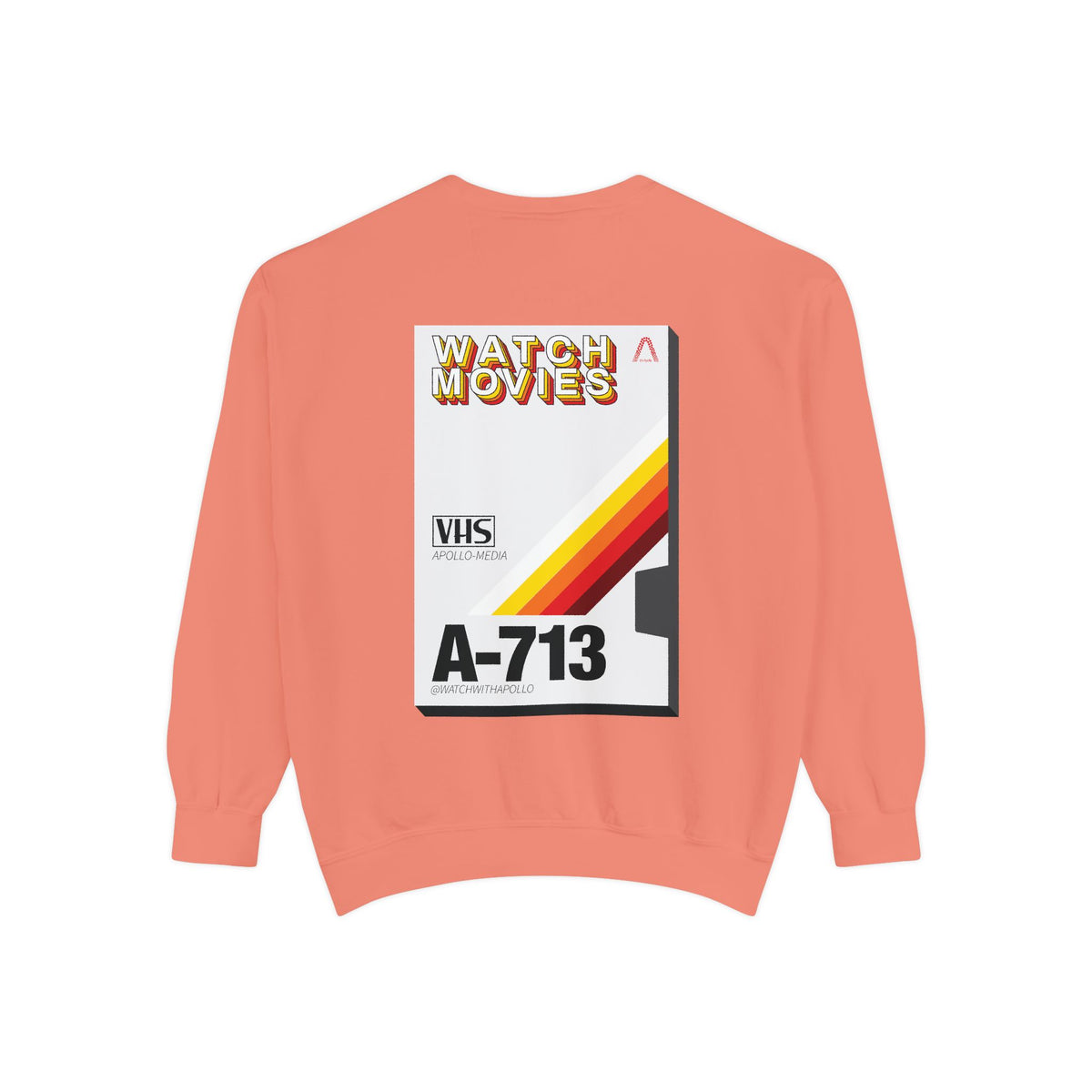 Watch Movies Retro Sweatshirt by Watch With Apollo, retro movie crewneck, view 40
