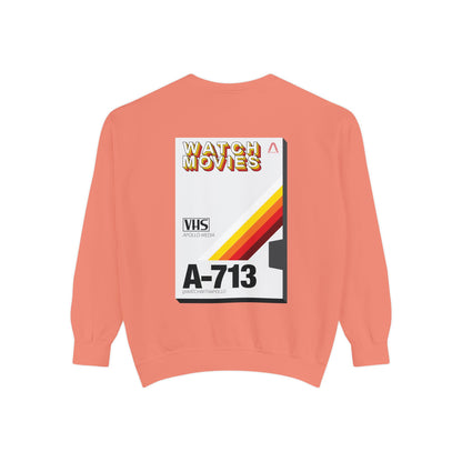 Watch Movies Retro Sweatshirt by Watch With Apollo, retro movie crewneck, view 40