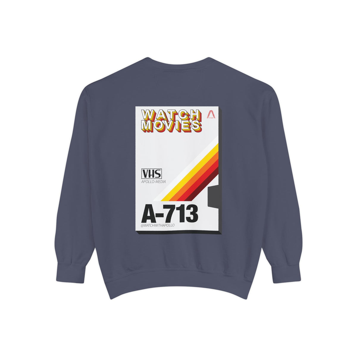 Watch Movies Retro Sweatshirt by Watch With Apollo, retro movie crewneck, view 60