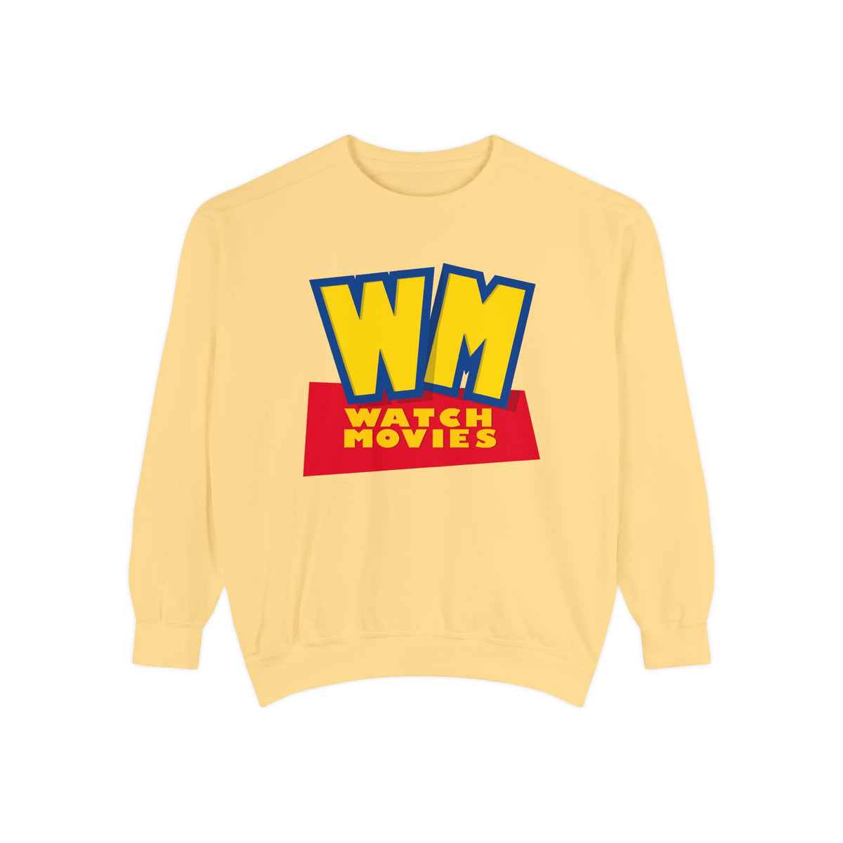 Watch Movies Toy Box Sweatshirt by Watch With Apollo, animated movie parody sweatshirt, view 3