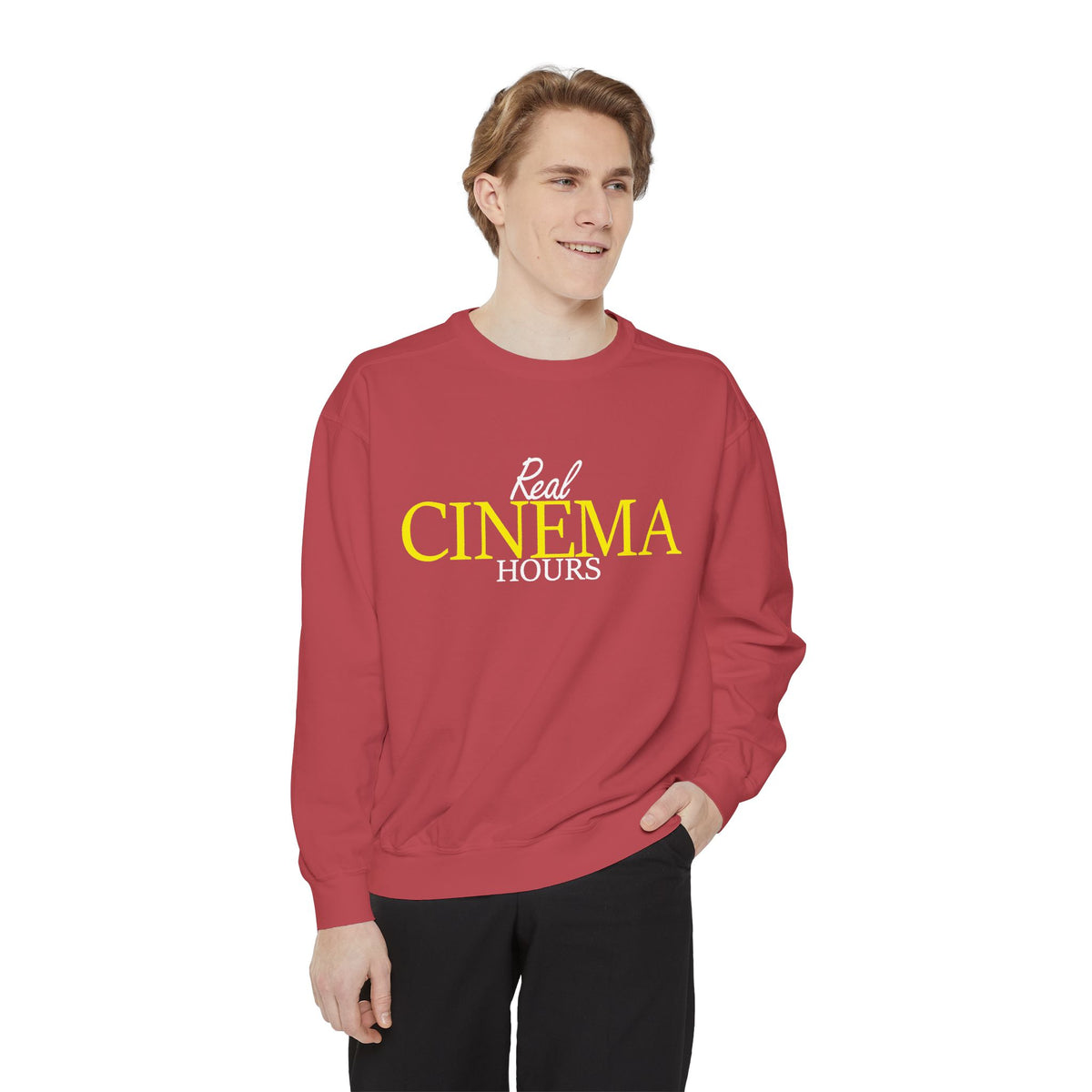 Real Cinema Hours Sweatshirt by Watch With Apollo, movie theater crewneck, view 16
