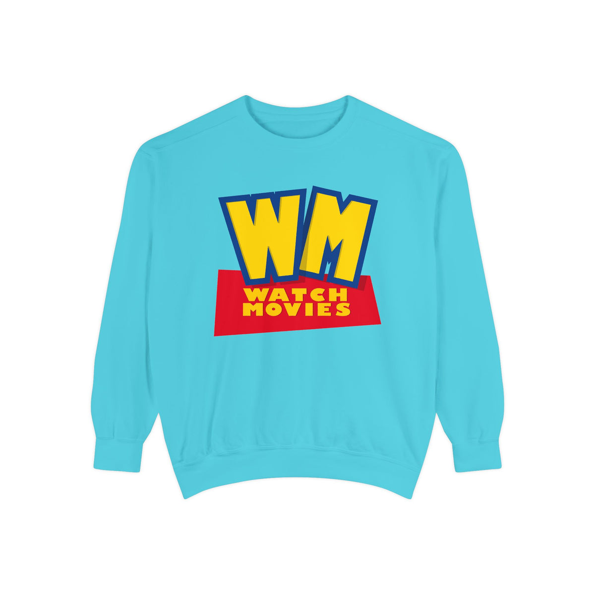 Watch Movies Toy Box Sweatshirt by Watch With Apollo, animated movie parody sweatshirt, view 5