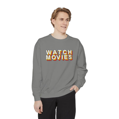 Watch Movies Retro Sweatshirt by Watch With Apollo, retro movie crewneck, view 46
