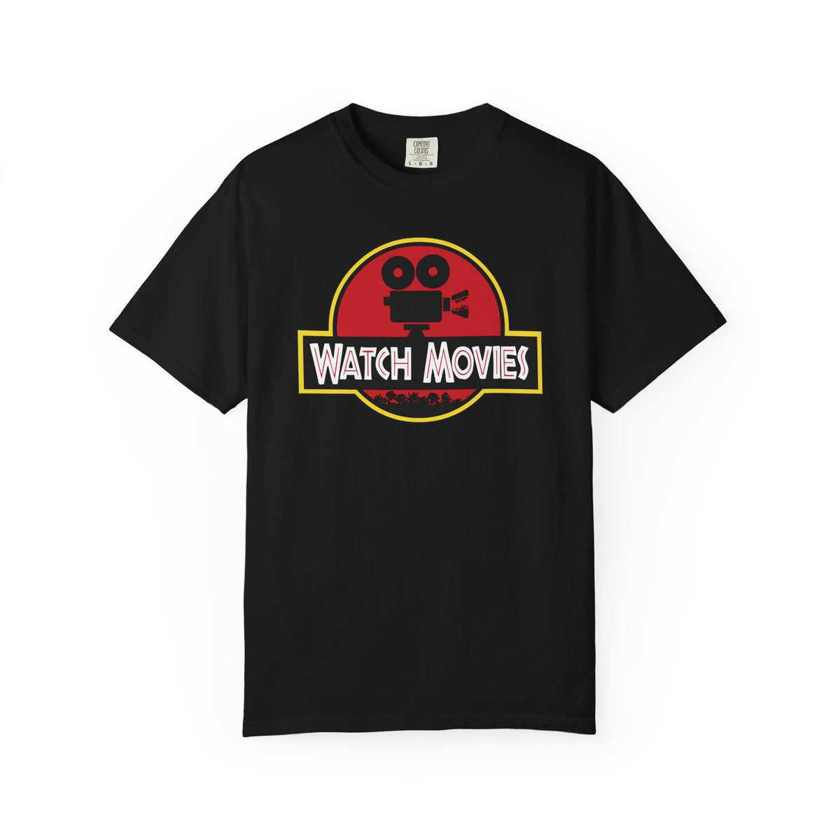 Find A Way To Watch Movies Tee by Watch With Apollo, Comfort Colors garment-dyed movie T-shirt, view 3