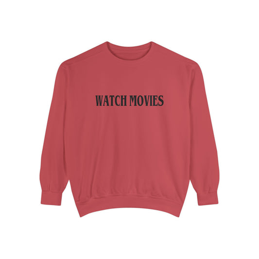 Watch Movies Savage Sweatshirt by Watch With Apollo, crimson horror movie parody sweatshirt