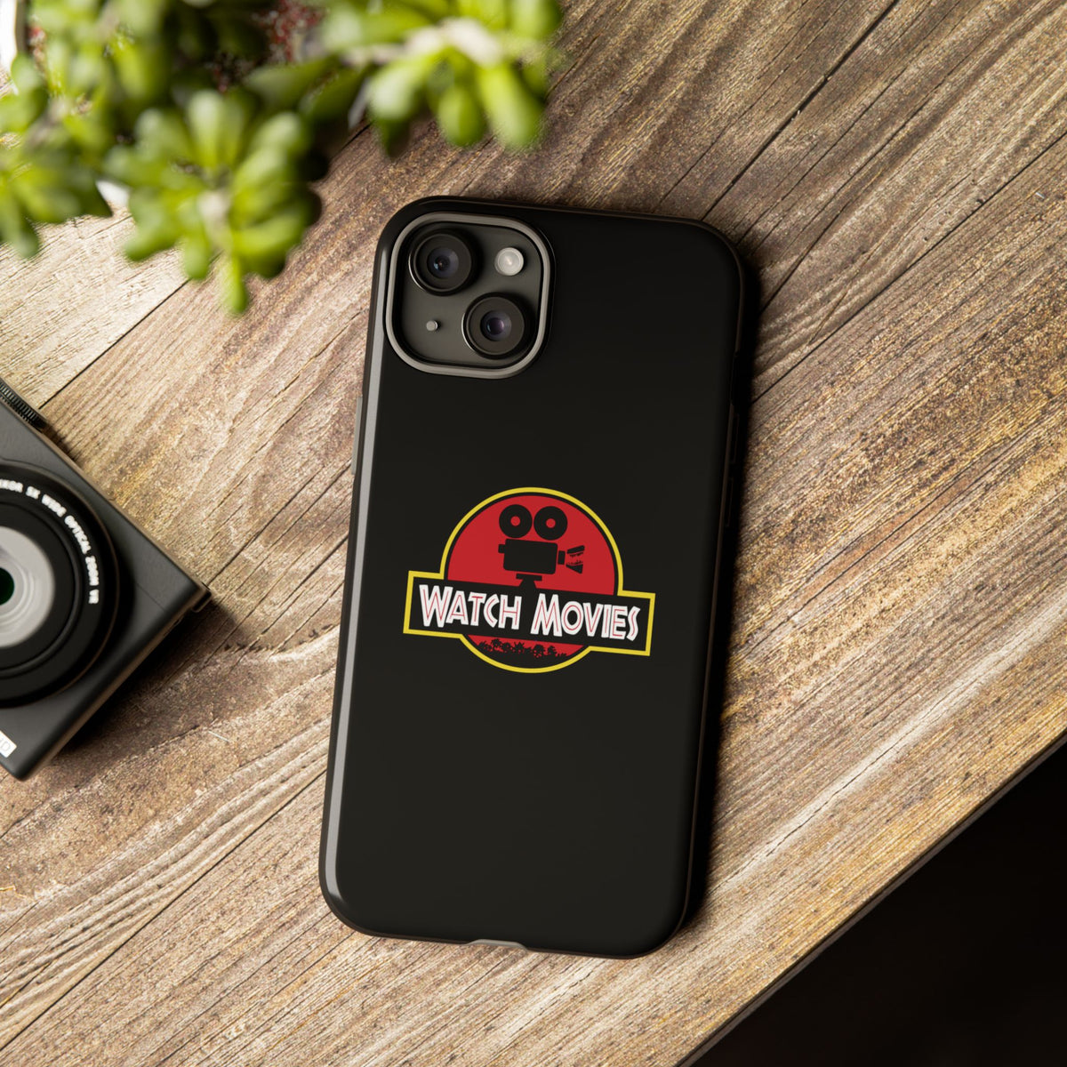 Find A Way To Watch Movies Phone Case by Watch With Apollo, dinosaur movie parody iPhone case, view 40