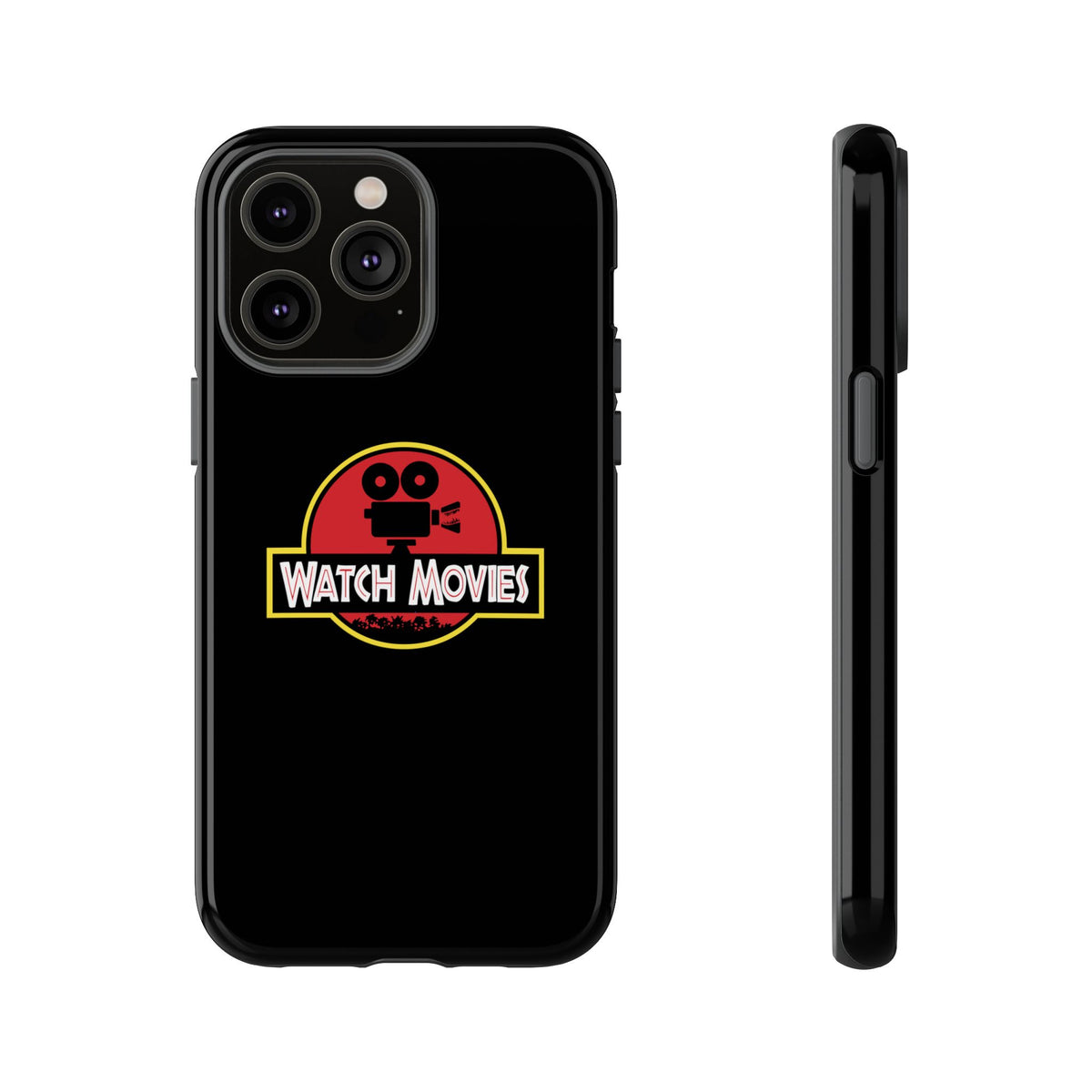 Find A Way To Watch Movies Phone Case by Watch With Apollo, dinosaur movie parody iPhone case, view 7