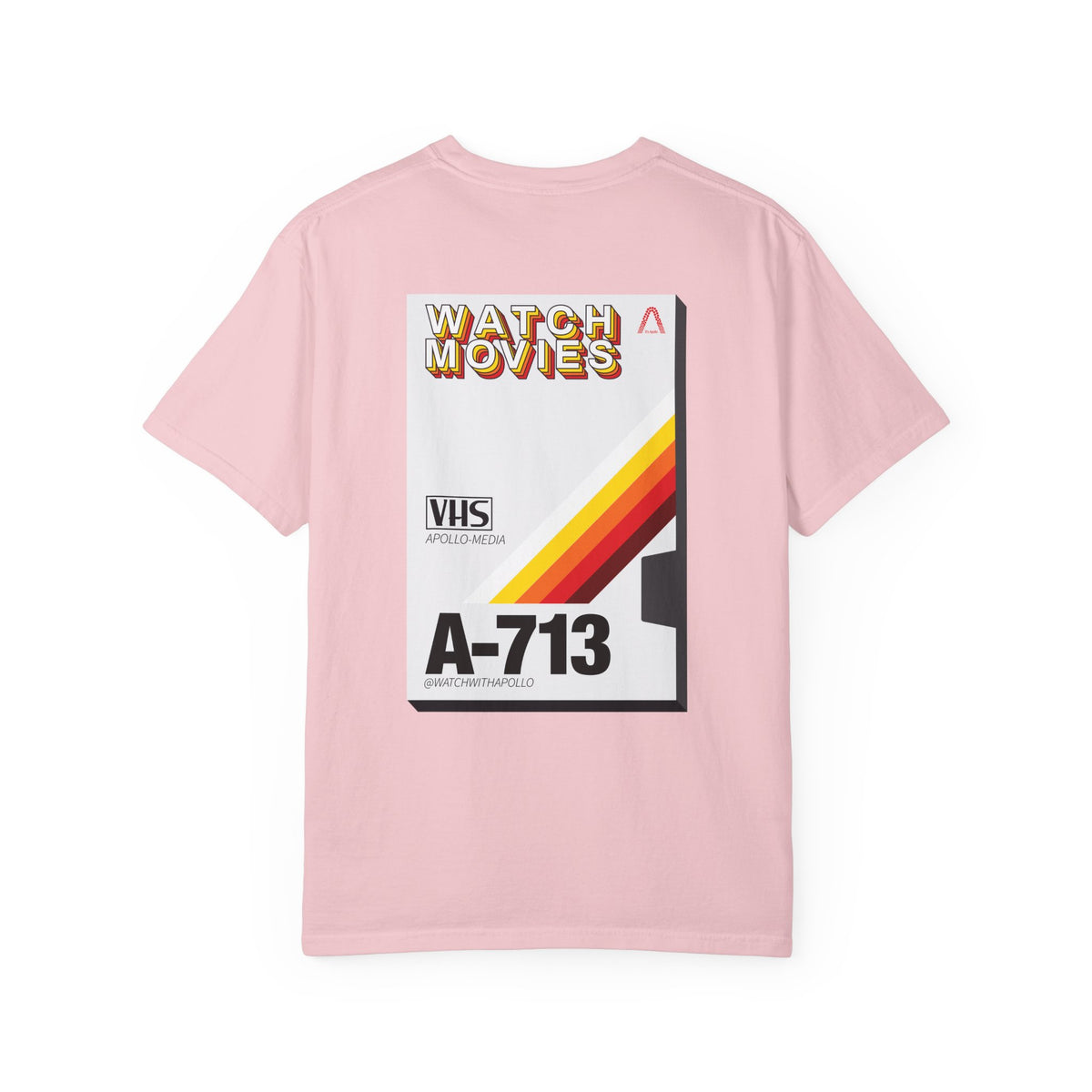 Watch Movies Retro Tee by Watch With Apollo, retro movie lover t-shirt, view 54