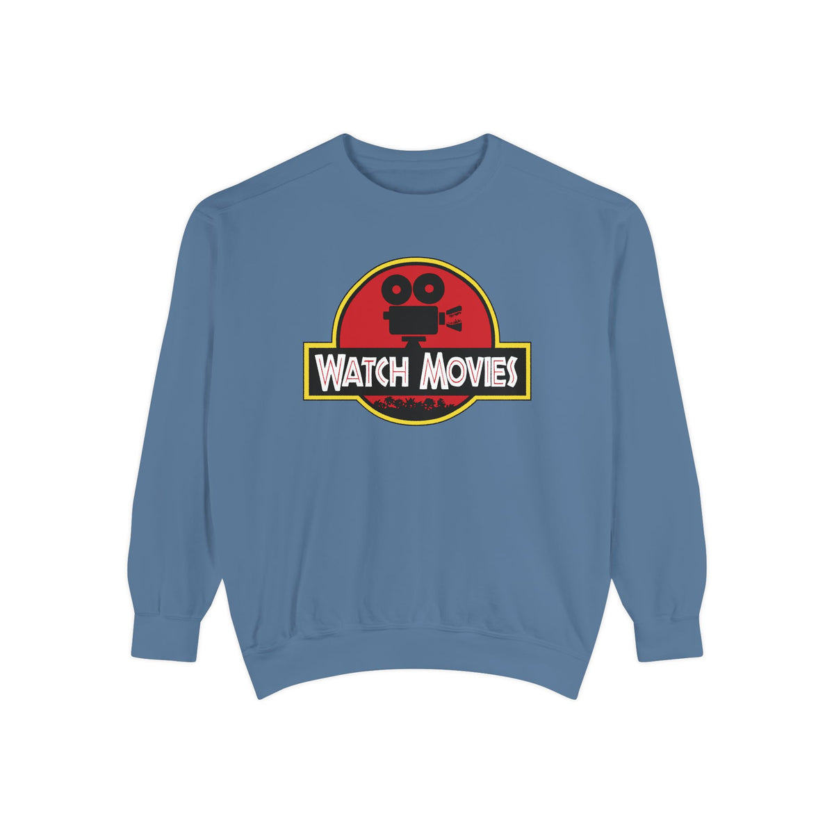 Find A Way To Watch Movies Sweatshirt by Watch With Apollo, dinosaur movie parody sweatshirt, view 7
