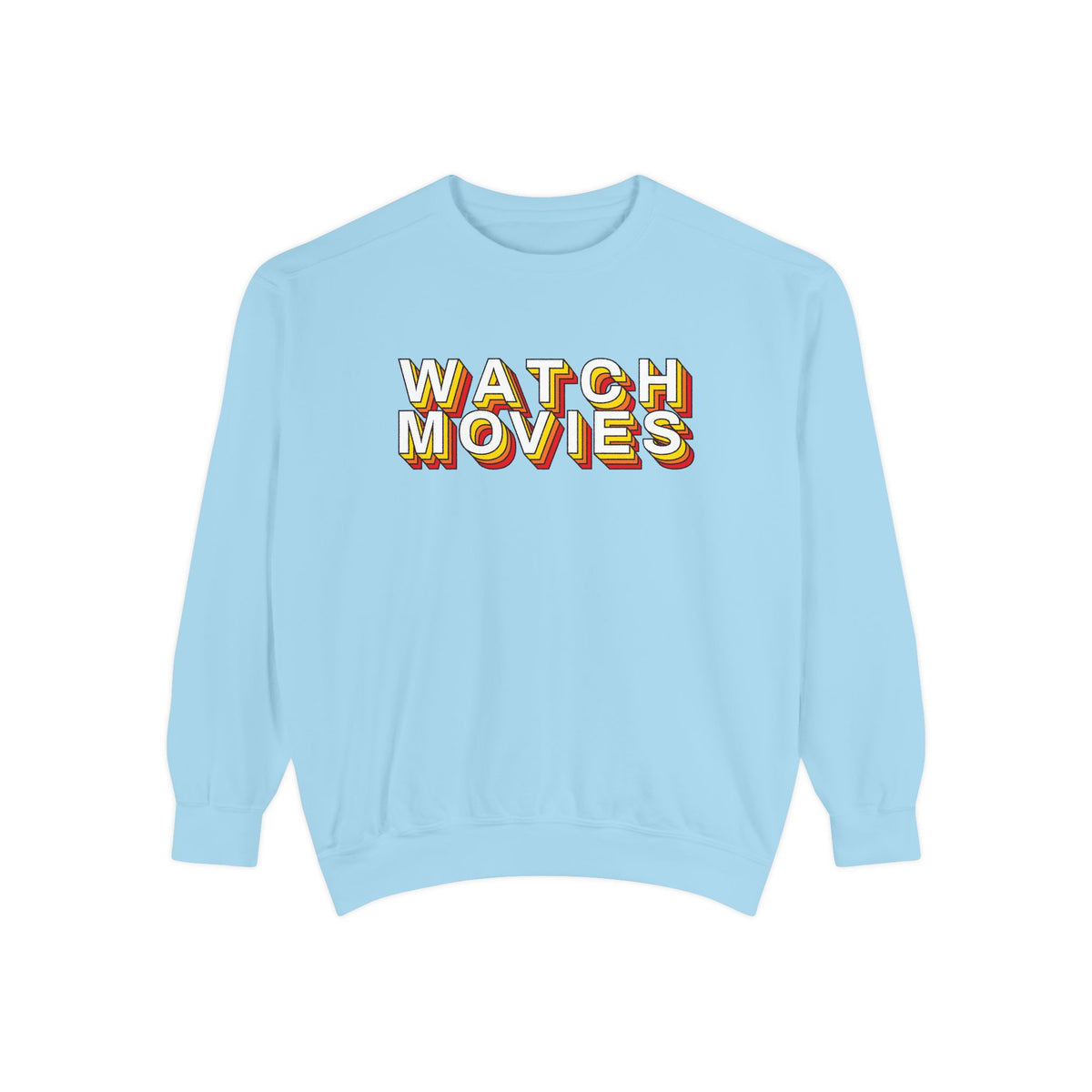 Watch Movies Retro Sweatshirt by Watch With Apollo, retro movie crewneck