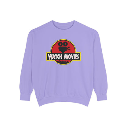 Find A Way To Watch Movies Sweatshirt by Watch With Apollo, dinosaur movie parody sweatshirt, view 8