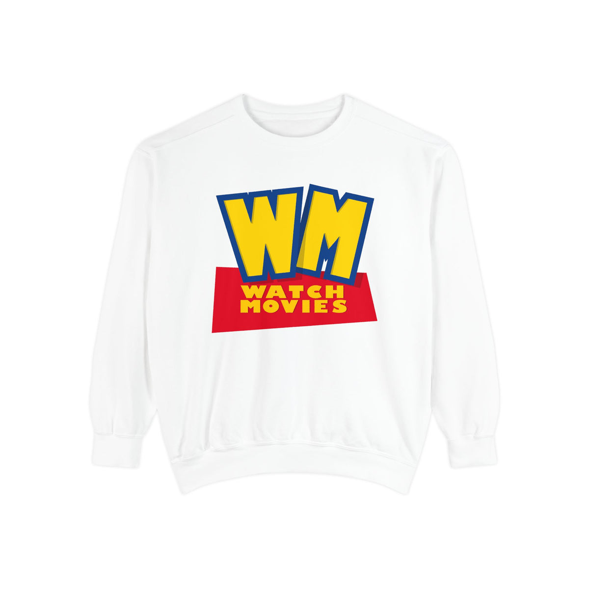 Watch Movies Toy Box Sweatshirt by Watch With Apollo, animated movie parody sweatshirt, view 2