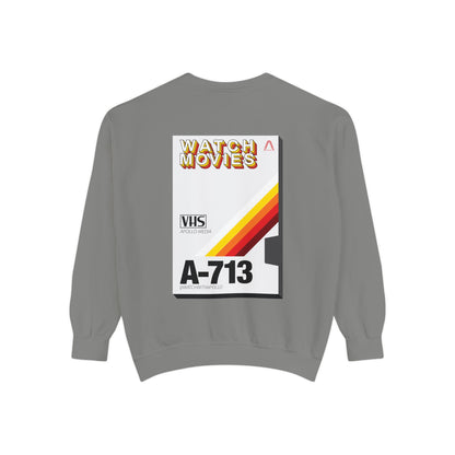 Watch Movies Retro Sweatshirt by Watch With Apollo, retro movie crewneck, view 48