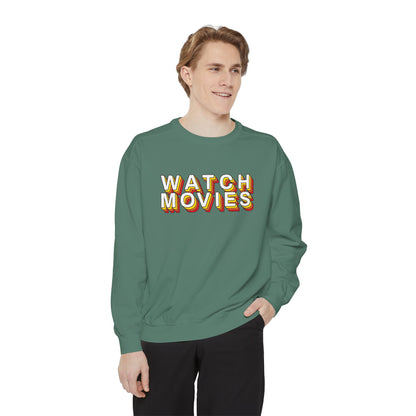 Watch Movies Retro Sweatshirt by Watch With Apollo, retro movie crewneck, view 50