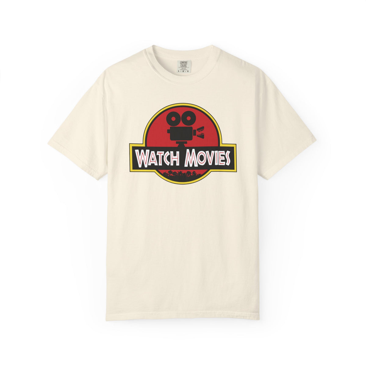 Find A Way To Watch Movies Tee by Watch With Apollo, Comfort Colors garment-dyed movie T-shirt, view 2