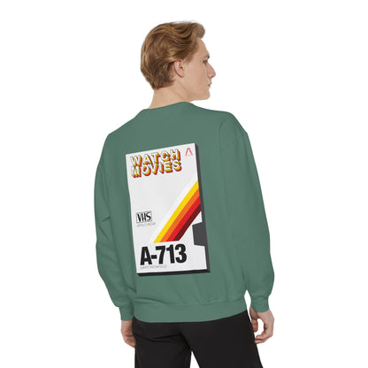 Watch Movies Retro Sweatshirt by Watch With Apollo, retro movie crewneck, view 51