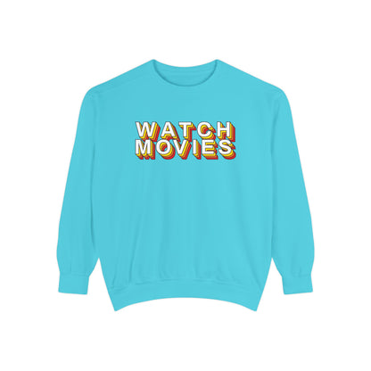 Watch Movies Retro Sweatshirt by Watch With Apollo, retro movie crewneck, view 5
