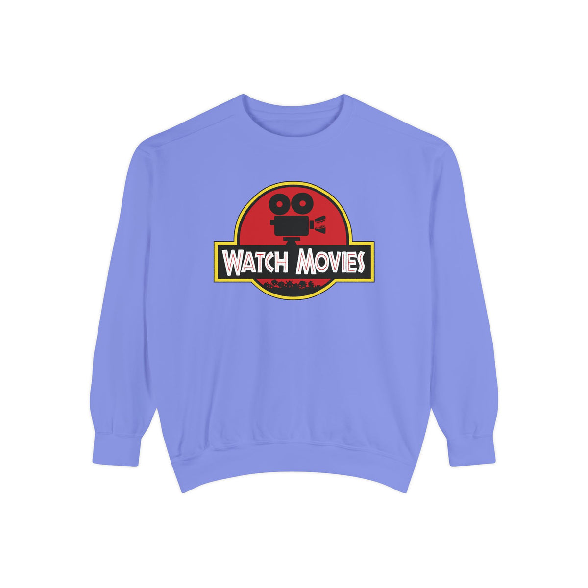 Find A Way To Watch Movies Sweatshirt by Watch With Apollo, dinosaur movie parody sweatshirt, view 6