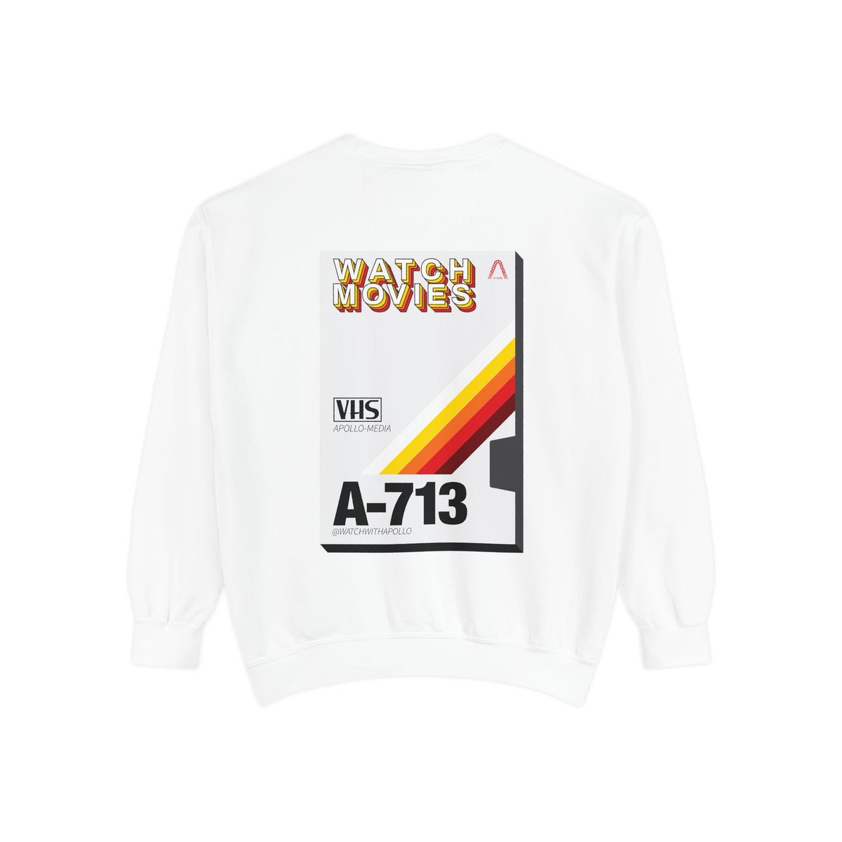 Watch Movies Retro Sweatshirt by Watch With Apollo, retro movie crewneck, view 19