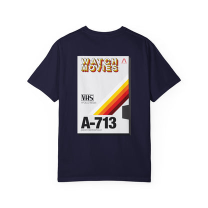 Watch Movies Retro Tee by Watch With Apollo, retro movie lover t-shirt, view 45