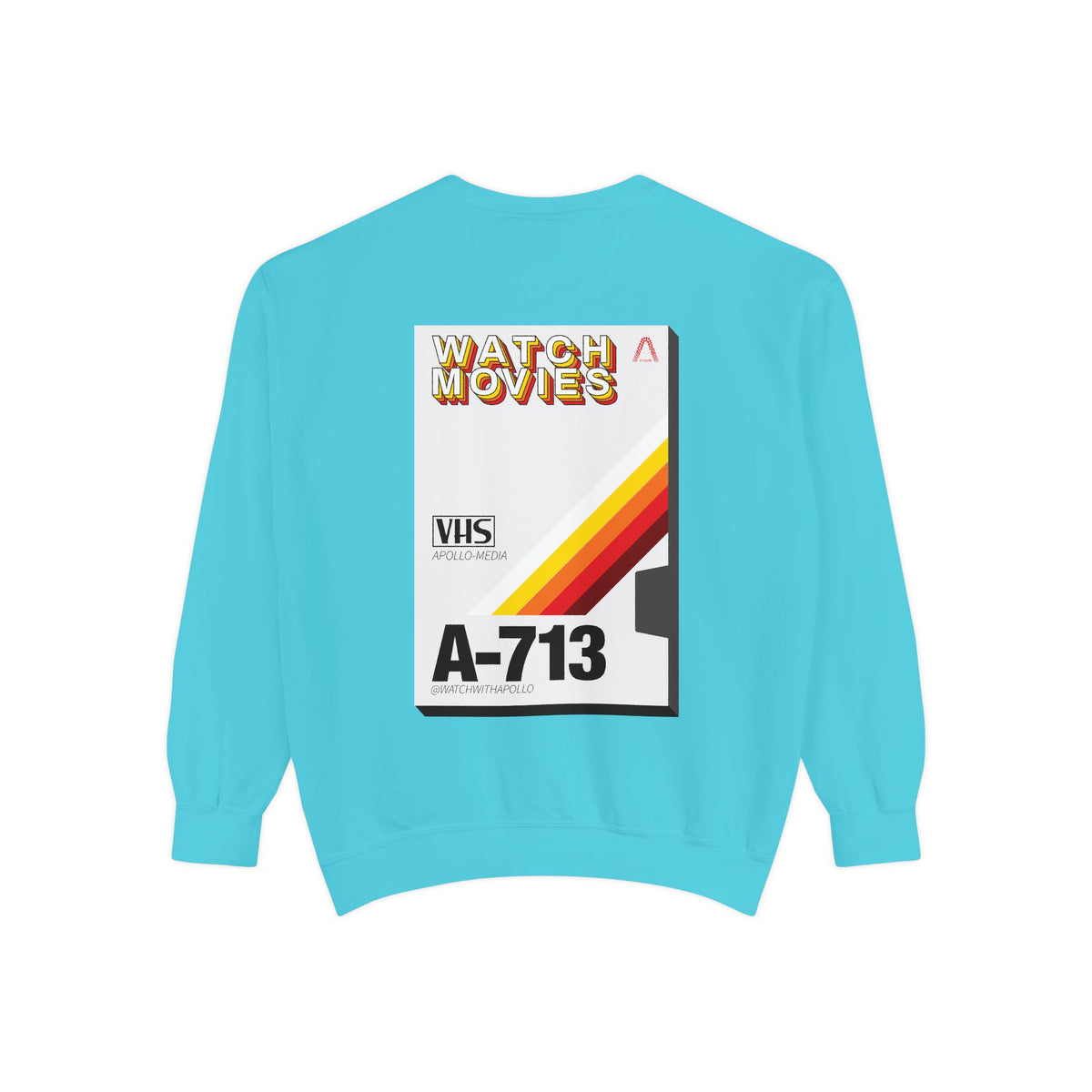 Watch Movies Retro Sweatshirt by Watch With Apollo, retro movie crewneck, view 31