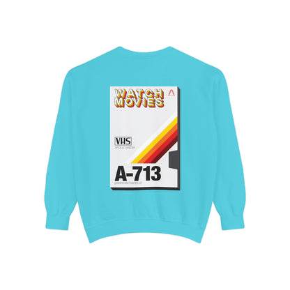 Watch Movies Retro Sweatshirt by Watch With Apollo, retro movie crewneck, view 31