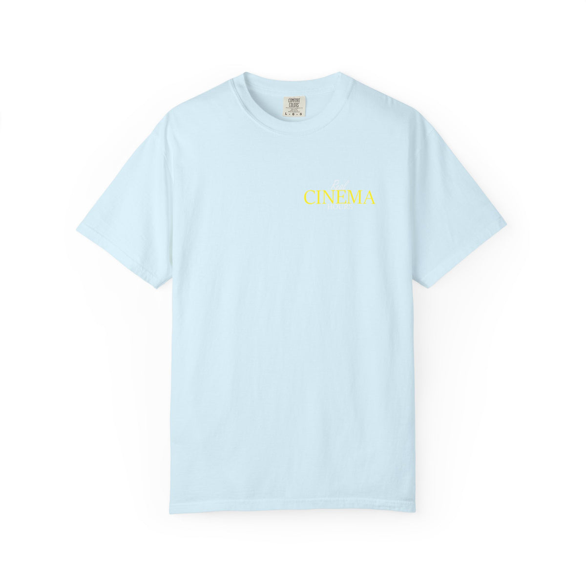 Real Cinema Hours Tee by Watch With Apollo, movie theater lover t-shirt, view 6