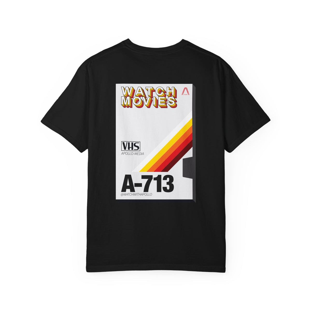 Watch Movies Retro Tee by Watch With Apollo, retro movie lover t-shirt, view 17