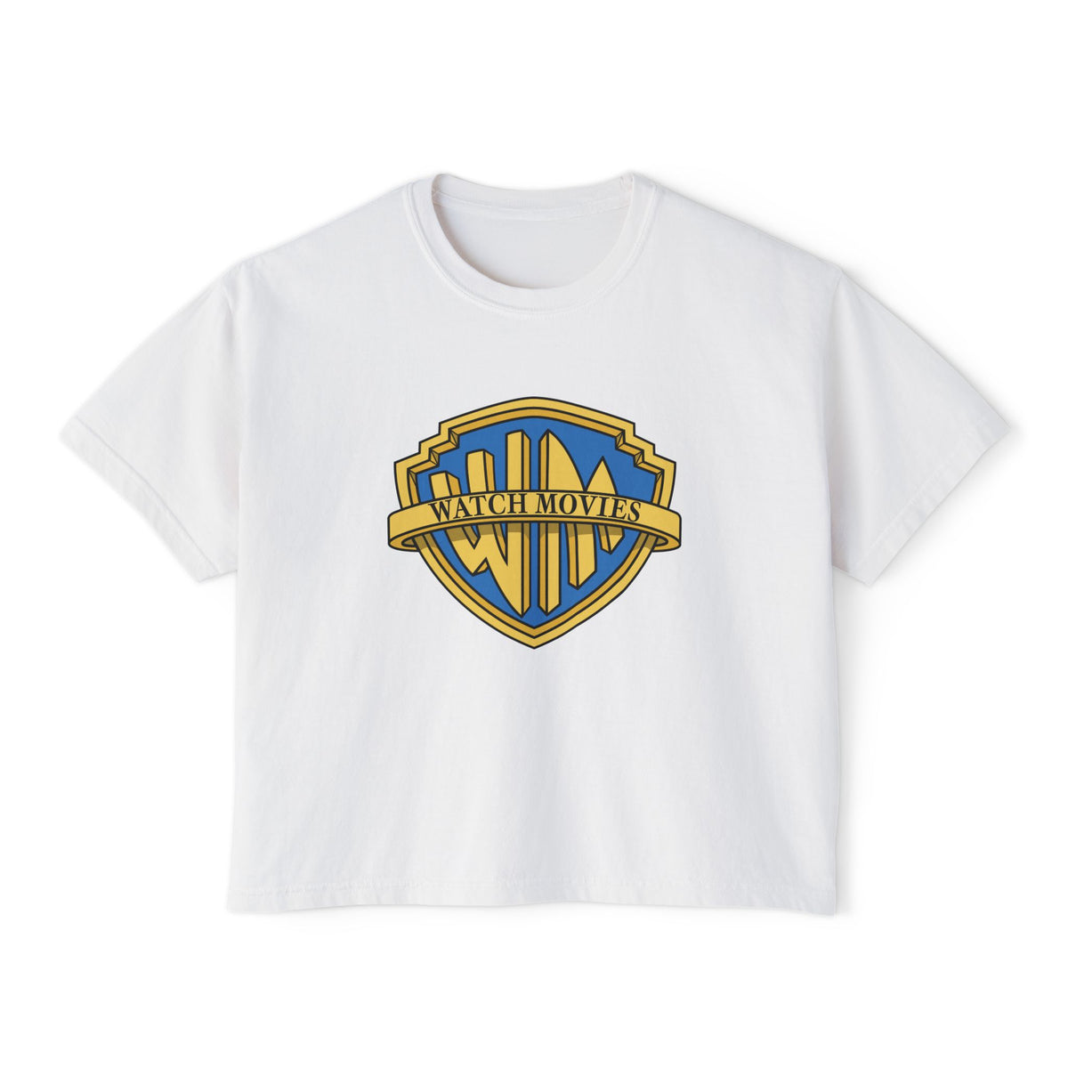 Watch Movies Brother Boxy Tee by Watch With Apollo, women's classic Hollywood parody tee, view 2