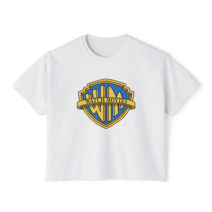 Watch Movies Brother Boxy Tee by Watch With Apollo, women's classic Hollywood parody tee, view 2