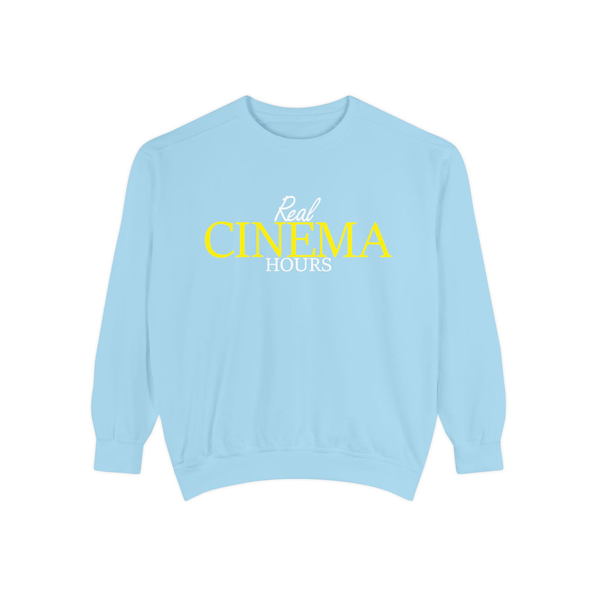 Real Cinema Hours Sweatshirt by Watch With Apollo, movie theater crewneck, view 2