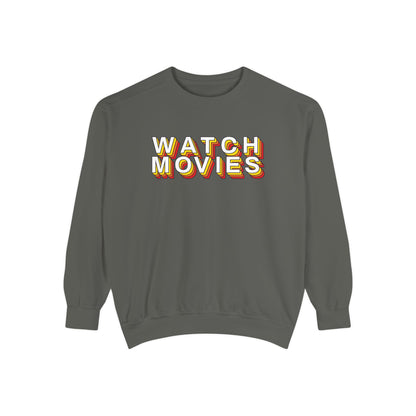 Watch Movies Retro Sweatshirt by Watch With Apollo, retro movie crewneck, view 8