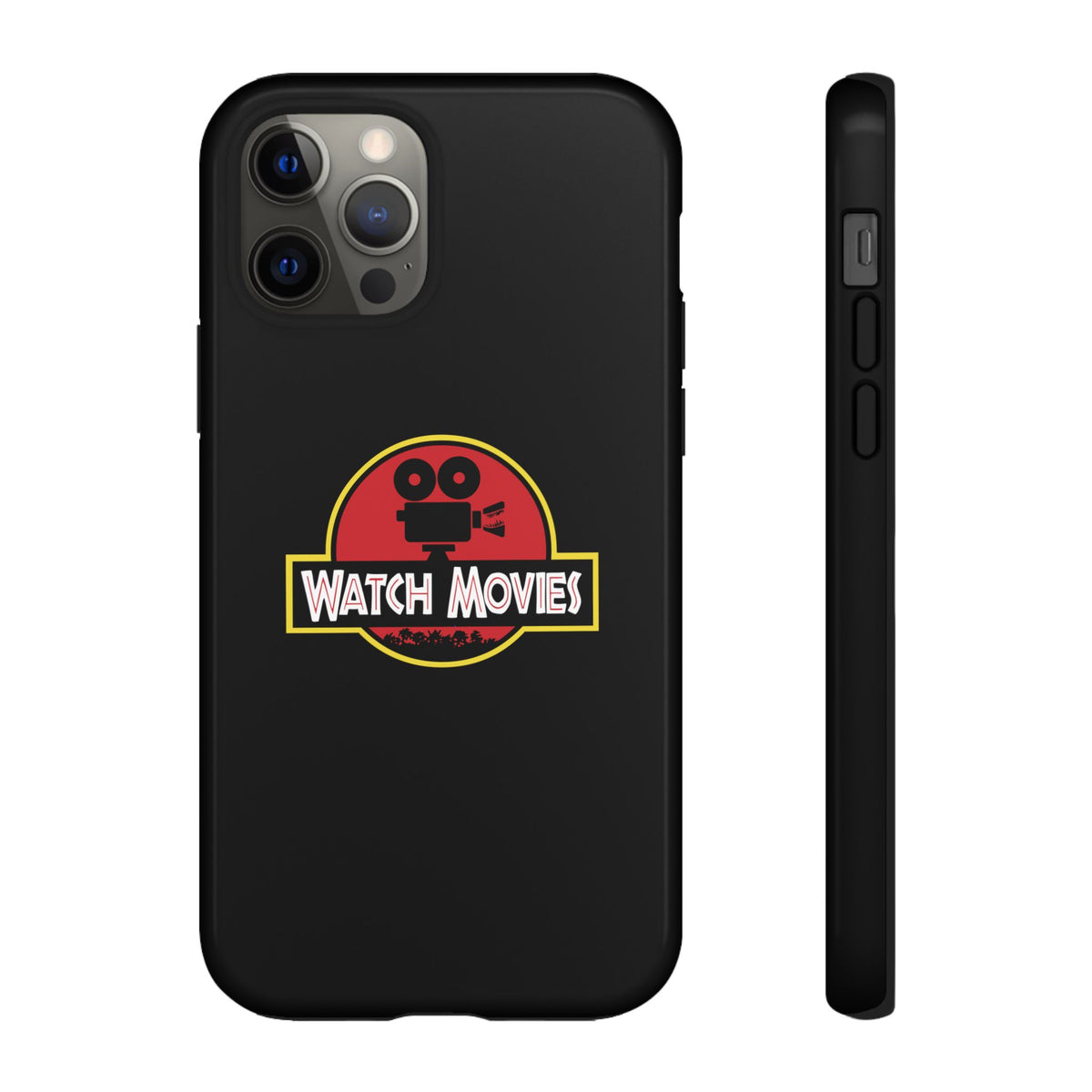 Find A Way To Watch Movies Phone Case by Watch With Apollo, dinosaur movie parody iPhone case, view 12