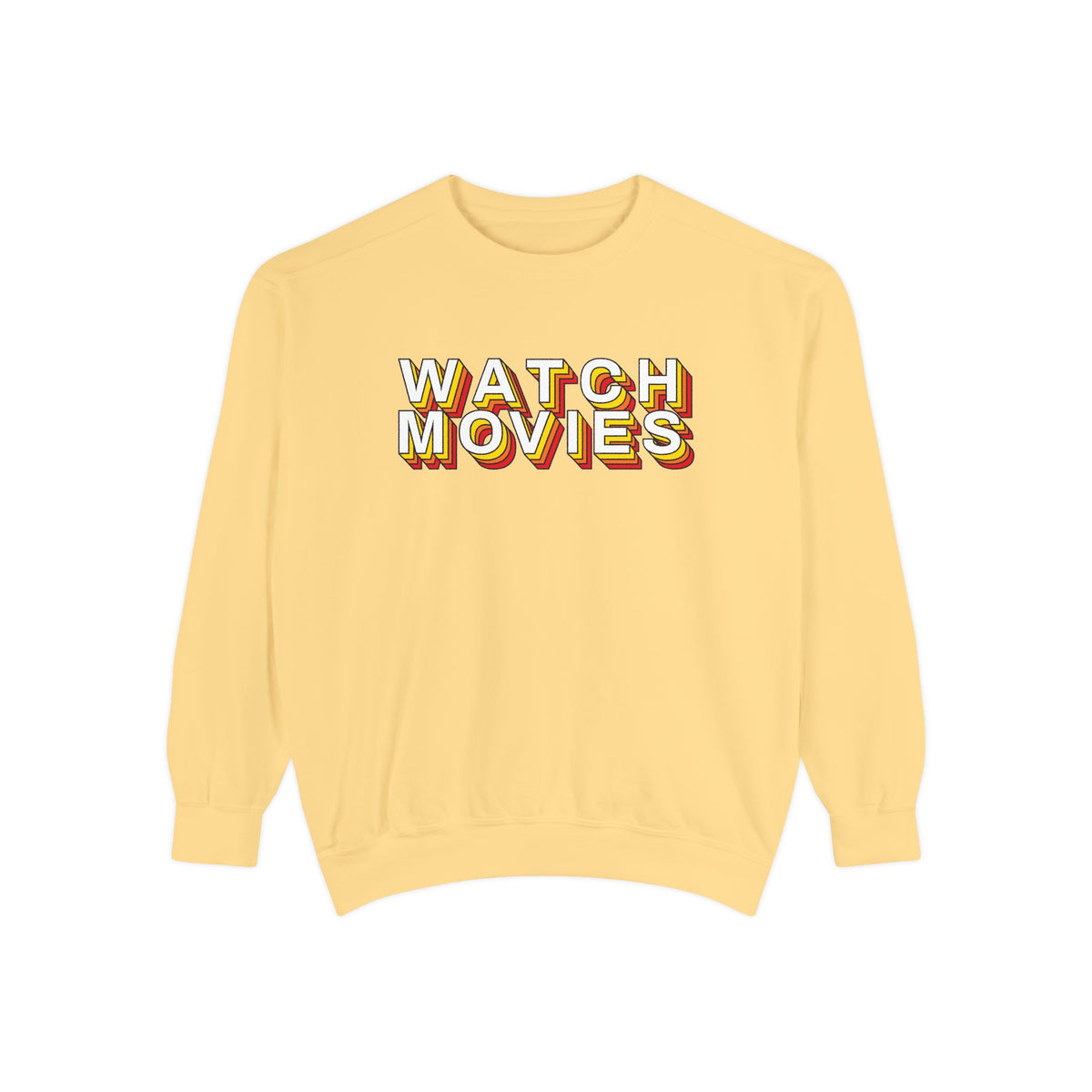 Watch Movies Retro Sweatshirt by Watch With Apollo, retro movie crewneck, view 3