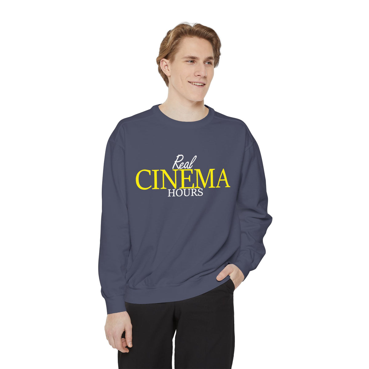 Real Cinema Hours Sweatshirt by Watch With Apollo, movie theater crewneck, view 15