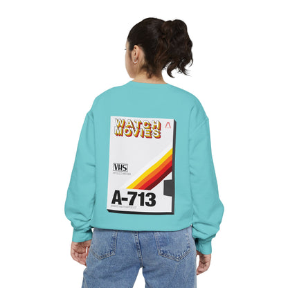 Watch Movies Retro Sweatshirt by Watch With Apollo, retro movie crewneck, view 28