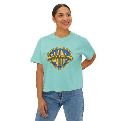 Watch Movies Brother Boxy Tee by Watch With Apollo, women's classic Hollywood parody tee, view 12