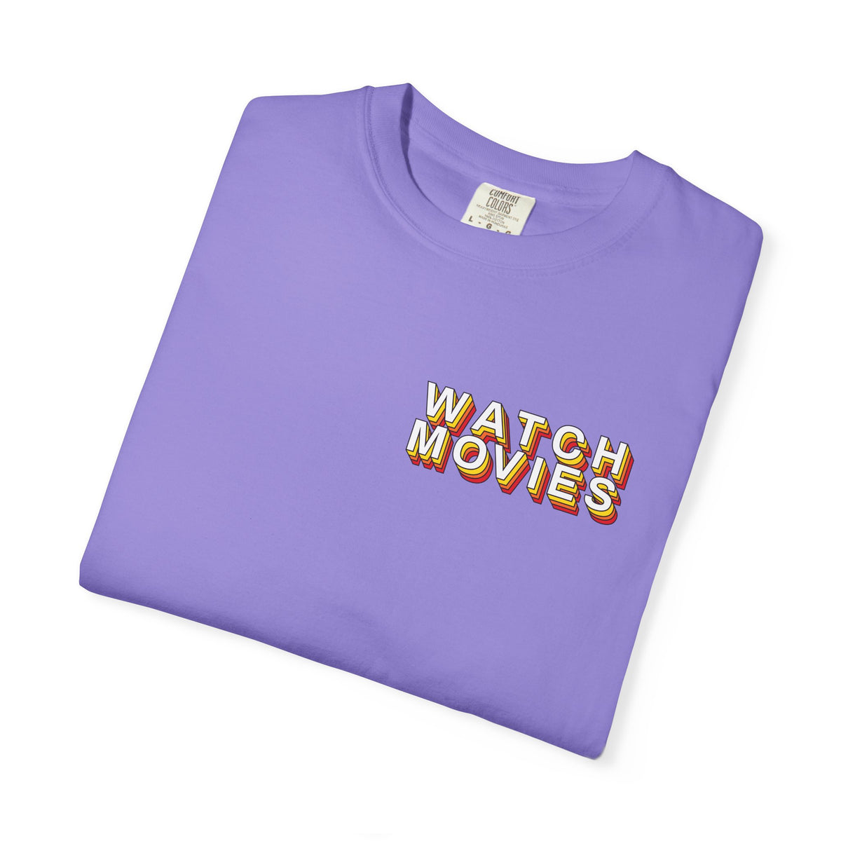 Watch Movies Retro Tee by Watch With Apollo, retro movie lover t-shirt, view 49