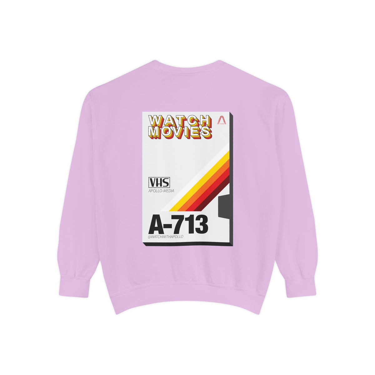 Watch Movies Retro Sweatshirt by Watch With Apollo, retro movie crewneck, view 35