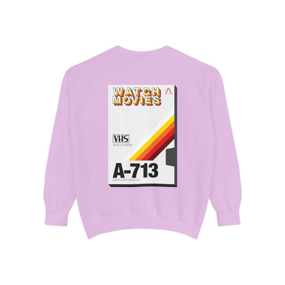 Watch Movies Retro Sweatshirt by Watch With Apollo, retro movie crewneck, view 35