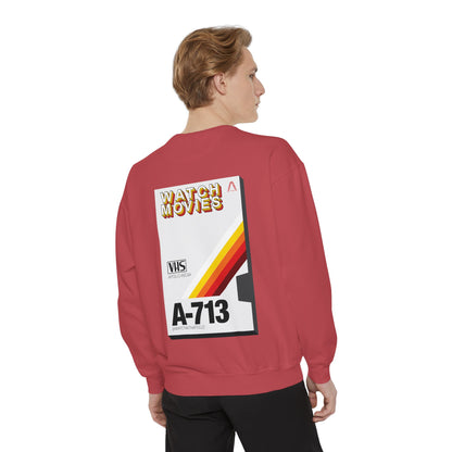 Watch Movies Retro Sweatshirt by Watch With Apollo, retro movie crewneck, view 63
