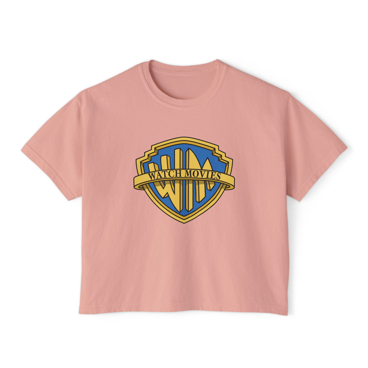Watch Movies Brother Boxy Tee by Watch With Apollo, women's classic Hollywood parody tee, view 3
